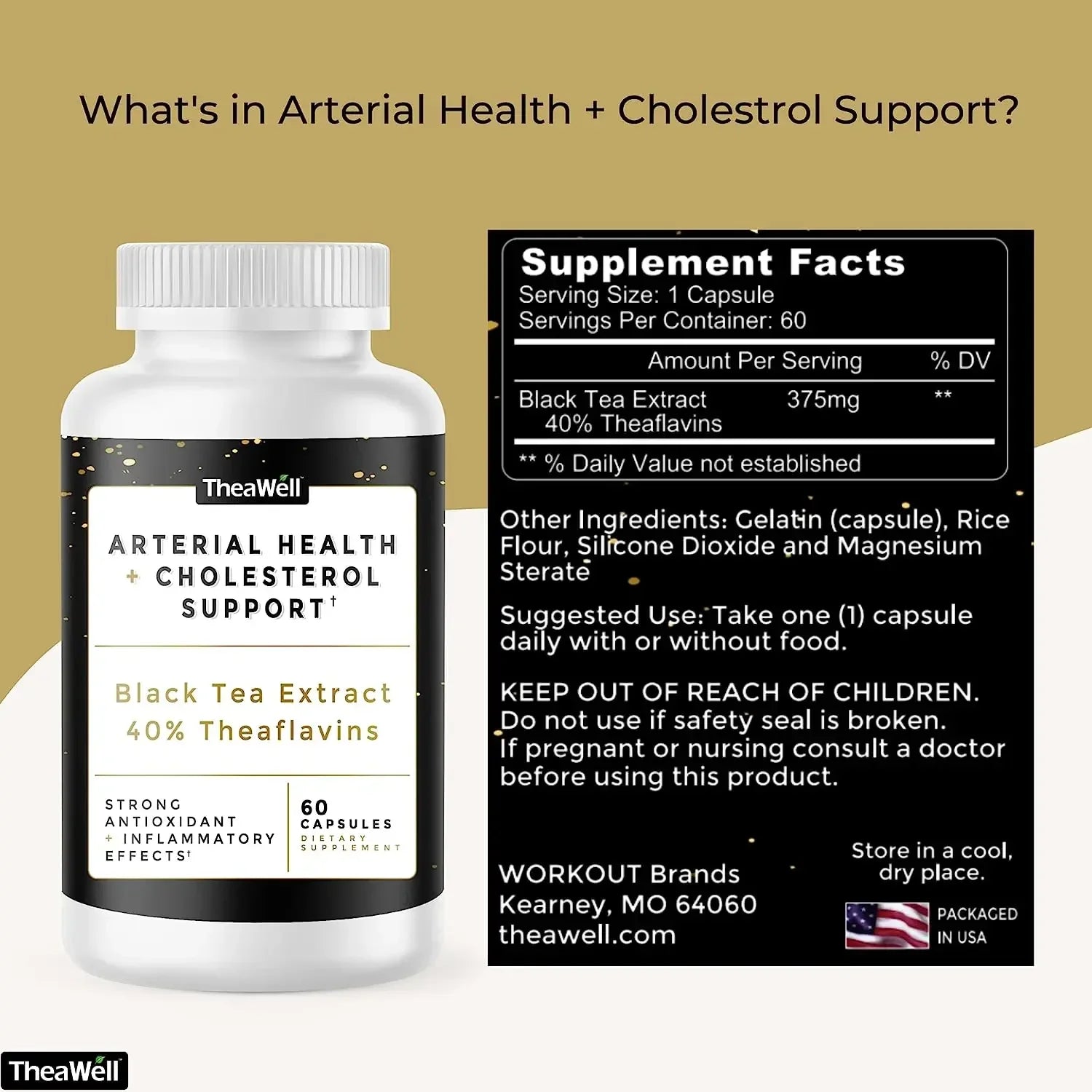 Arterial Health + Cholesterol Support Supplement